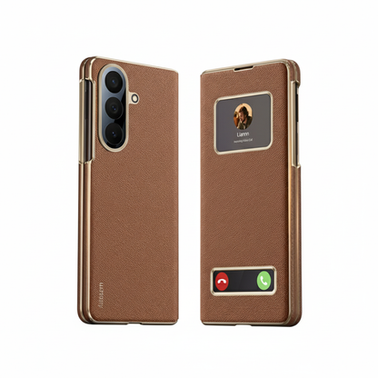 Luxury Magnetic Smart View Leather Case