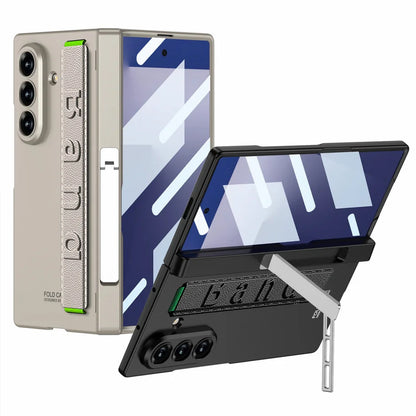 Magnetic Kickstand Case with Hand Strap