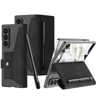 Shockproof Leather Case with Screen Protection For Samsung Galaxy Z Fold 6