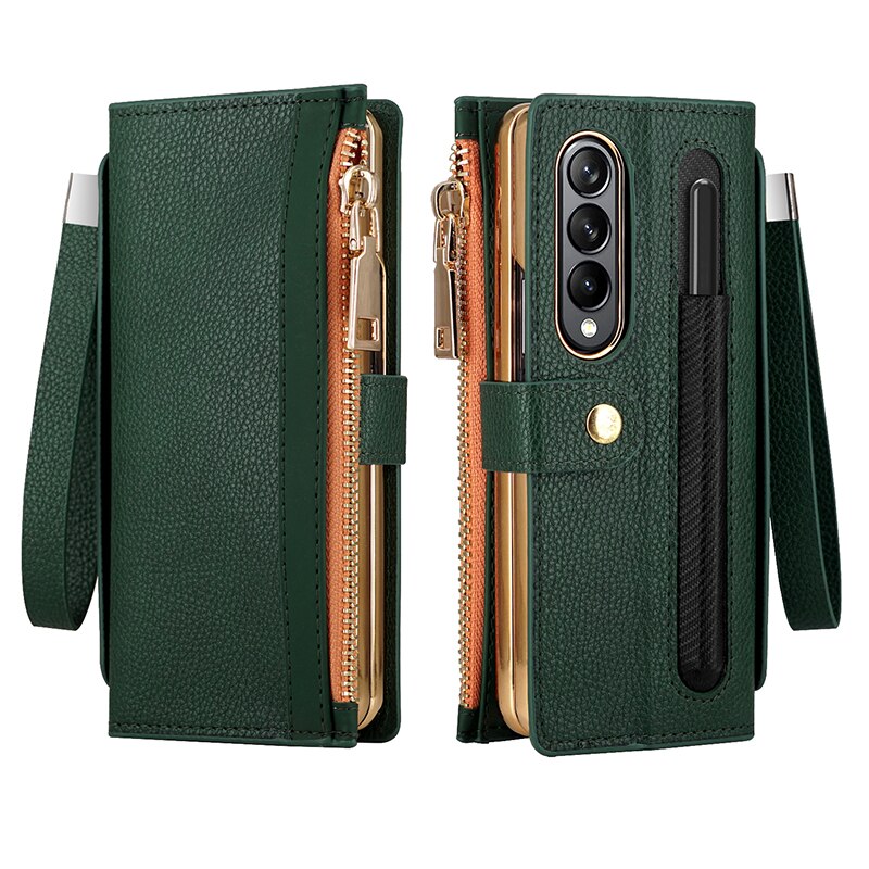 360 Full Cover Protection Leather Wallet Case For Samsung Galaxy Z Fold 4