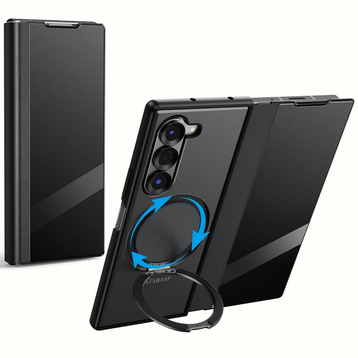 Full Protection Magnetic Ring Stand For Z Fold 7