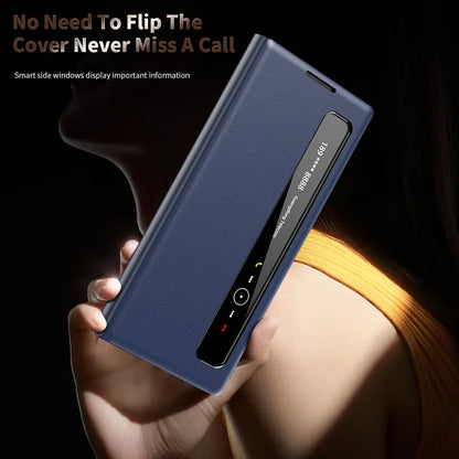 Leather Smart Case For Galaxy Z Fold