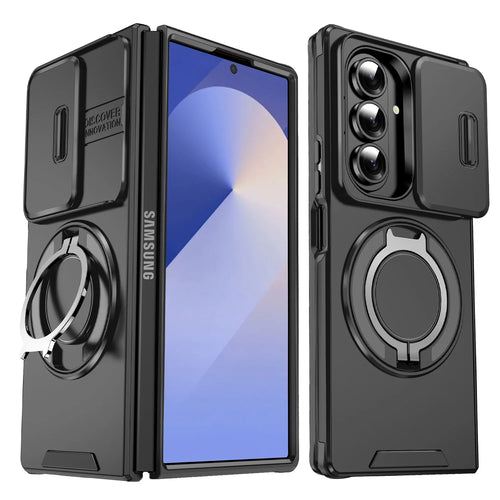 Magnetic Kickstand Case with Camera Cover
