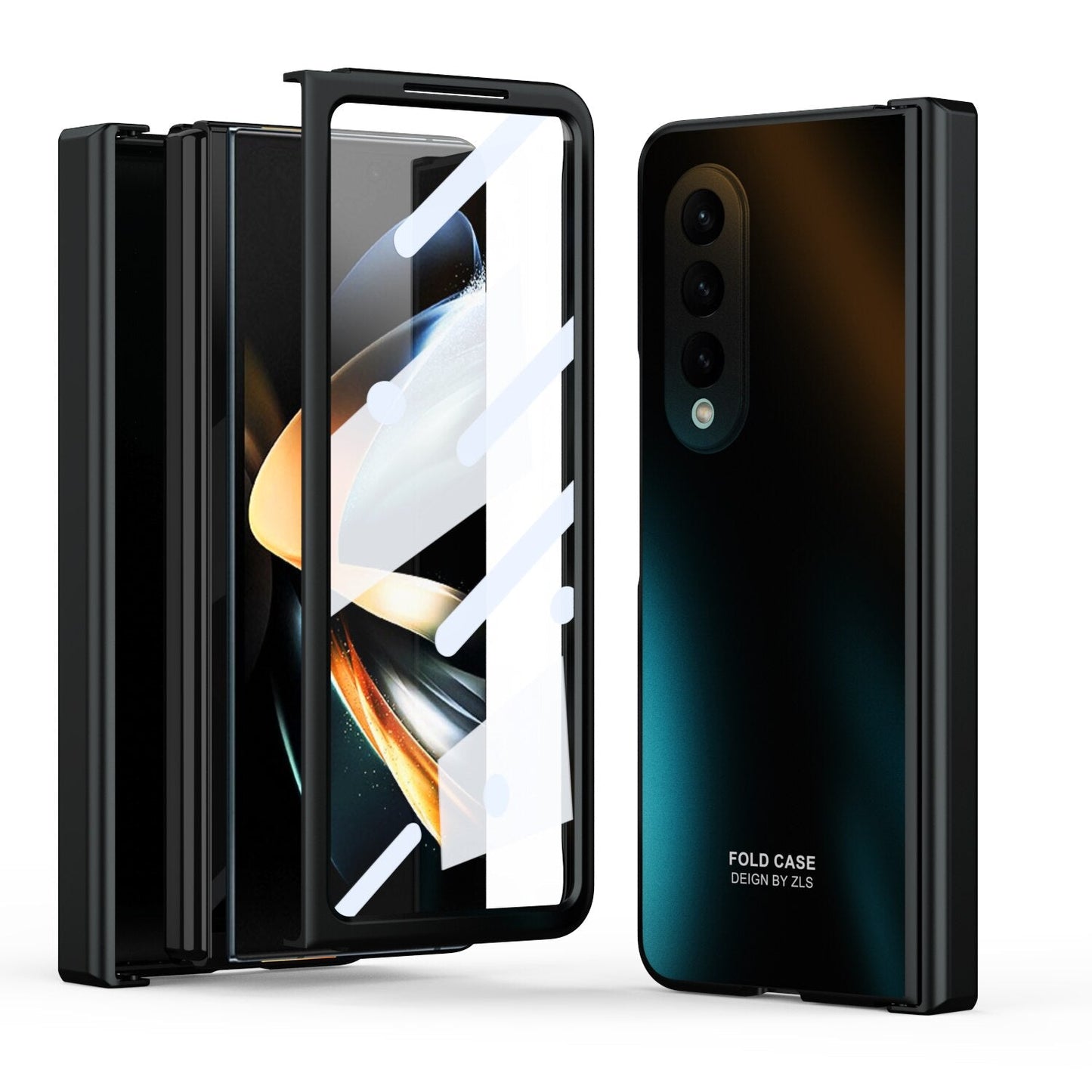 Shockproof Plating Hinge Case for Samsung Galaxy Z Fold 4