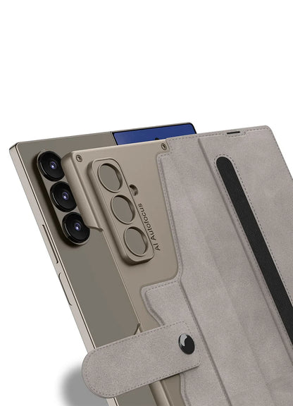 Premium Leather Wallet Stand Case