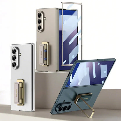 Luxury Magnetic Kickstand Case with Strap
