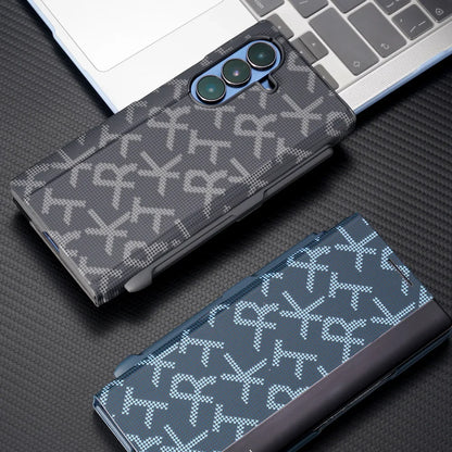 Leather Stand Case with Pen For Galaxy Z Fold