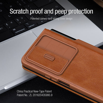 Luxury Leather Case With Pen Holder For Samsung Galaxy Z Fold 4