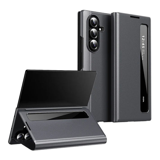 Leather Smart Case For Galaxy Z Fold
