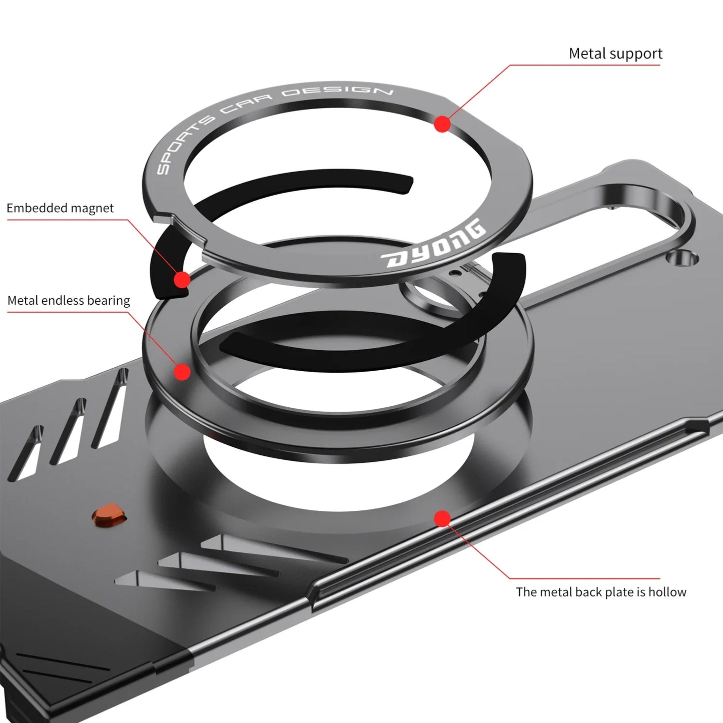 Premium Metal Kickstand Case