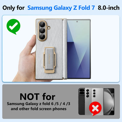 Strap Stand Leather Case for Z Fold 7