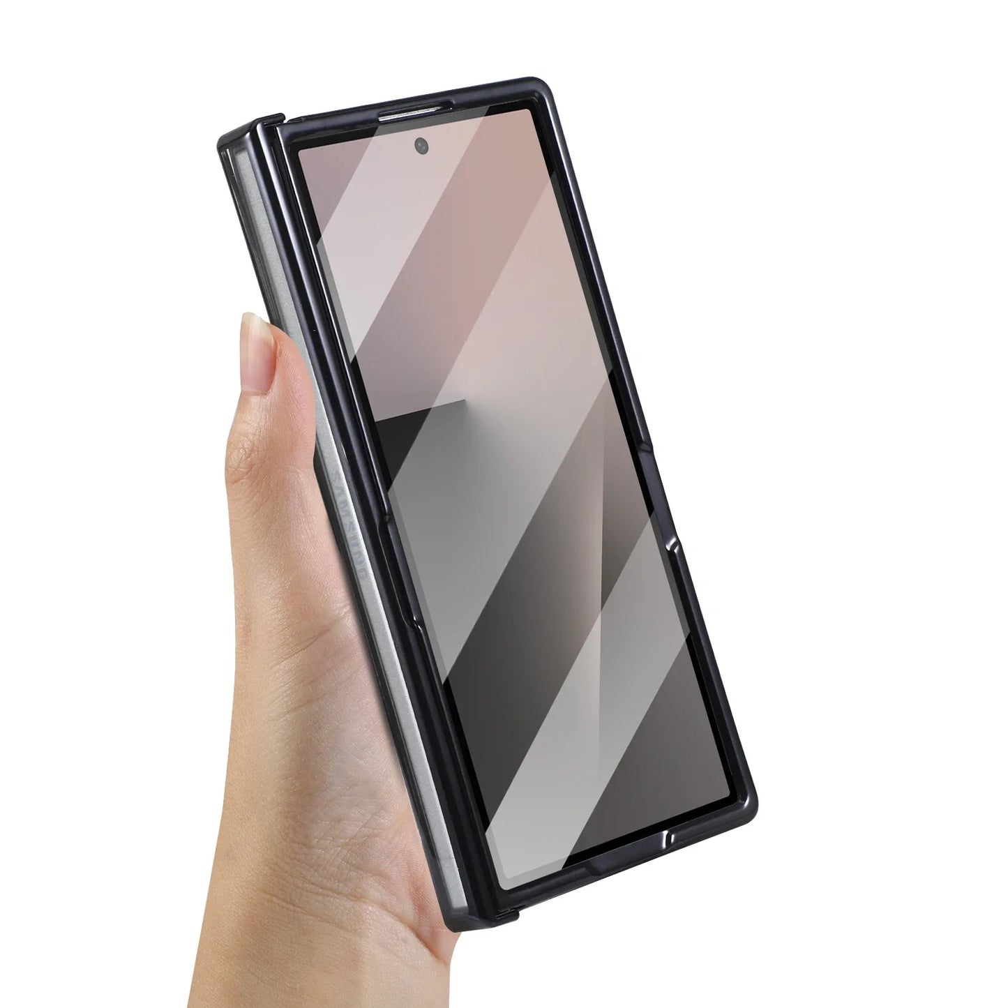 Transparent Magnetic Ring Stand Case