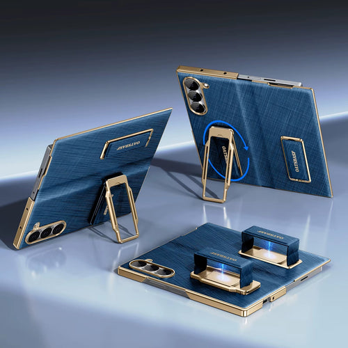 Strap Stand Leather Case for Z Fold 7